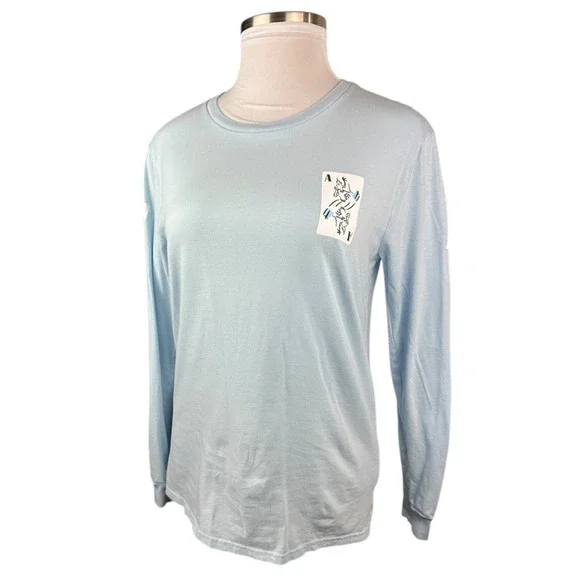 Our Universe Disney Alice in Wonderland Character Playing Cards LS T-Shirt Md - Picture 10 of 10